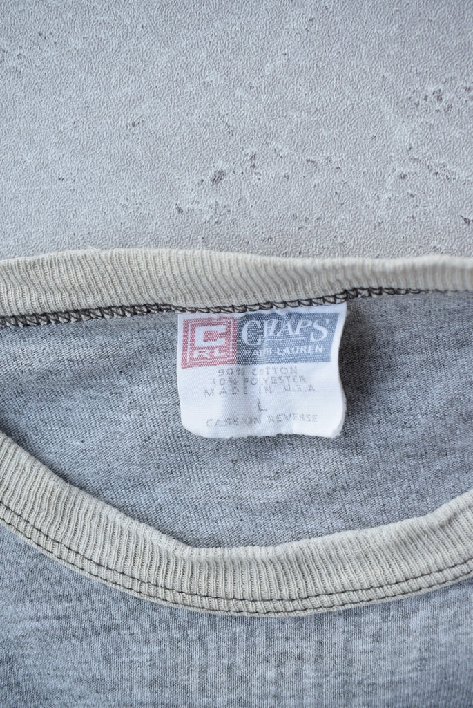 Vintage Chaps Ralph Lauren Spellout Tee (XL) - Retrospective Store