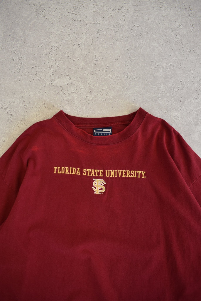 Vintage Florida State University Embroidered Tee (XXL) - Retrospective Store