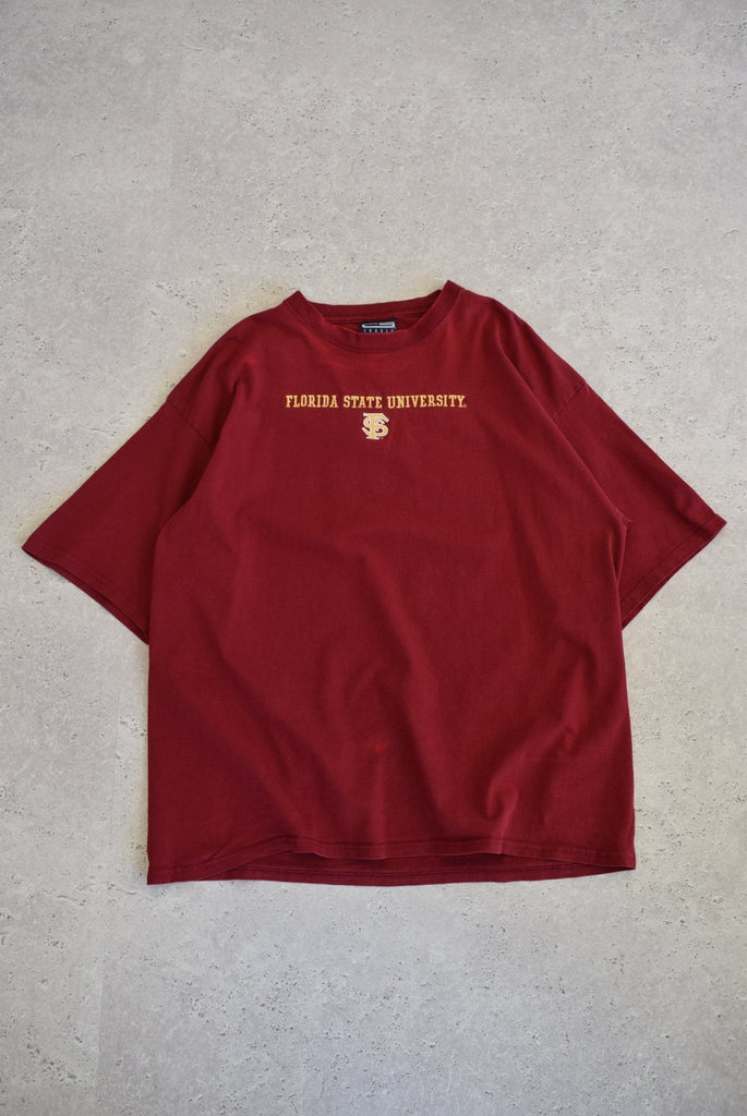 Vintage Florida State University Embroidered Tee (XXL) - Retrospective Store