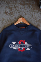 Vintage Guess Sport Spellout Embroidered Crewneck (L) - Retrospective Store