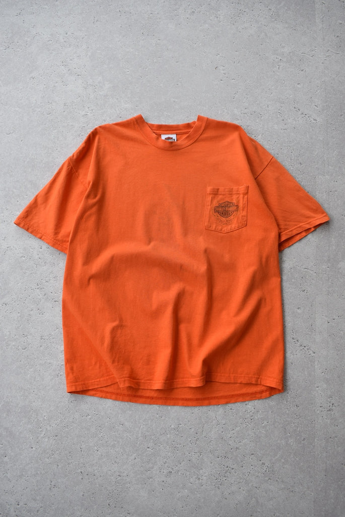 Vintage Harley Davidson Motorcycles Pocket Tee (XL) - Retrospective Store
