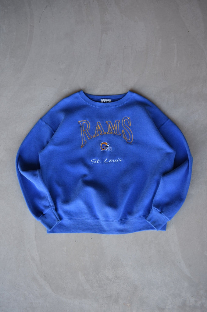 Vintage LEE Sports x NFL St. Louis Rams Embroidered Sweater (XL) - Retrospective Store