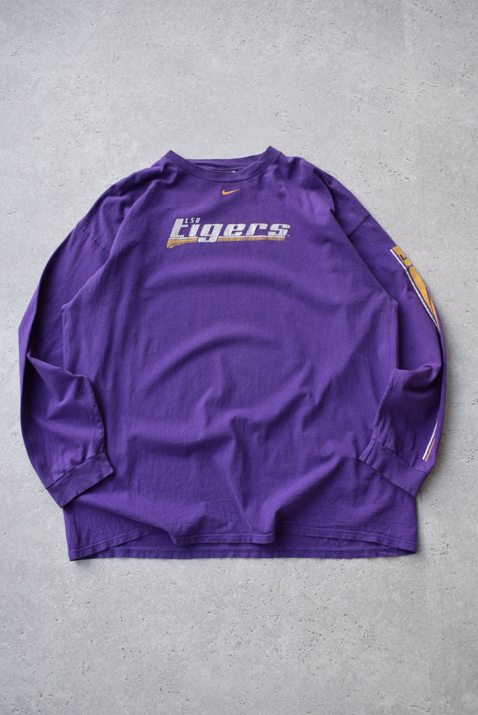 Vintage Nike x LSU Tigers Long Sleeve Tee (XXL) - Retrospective Store