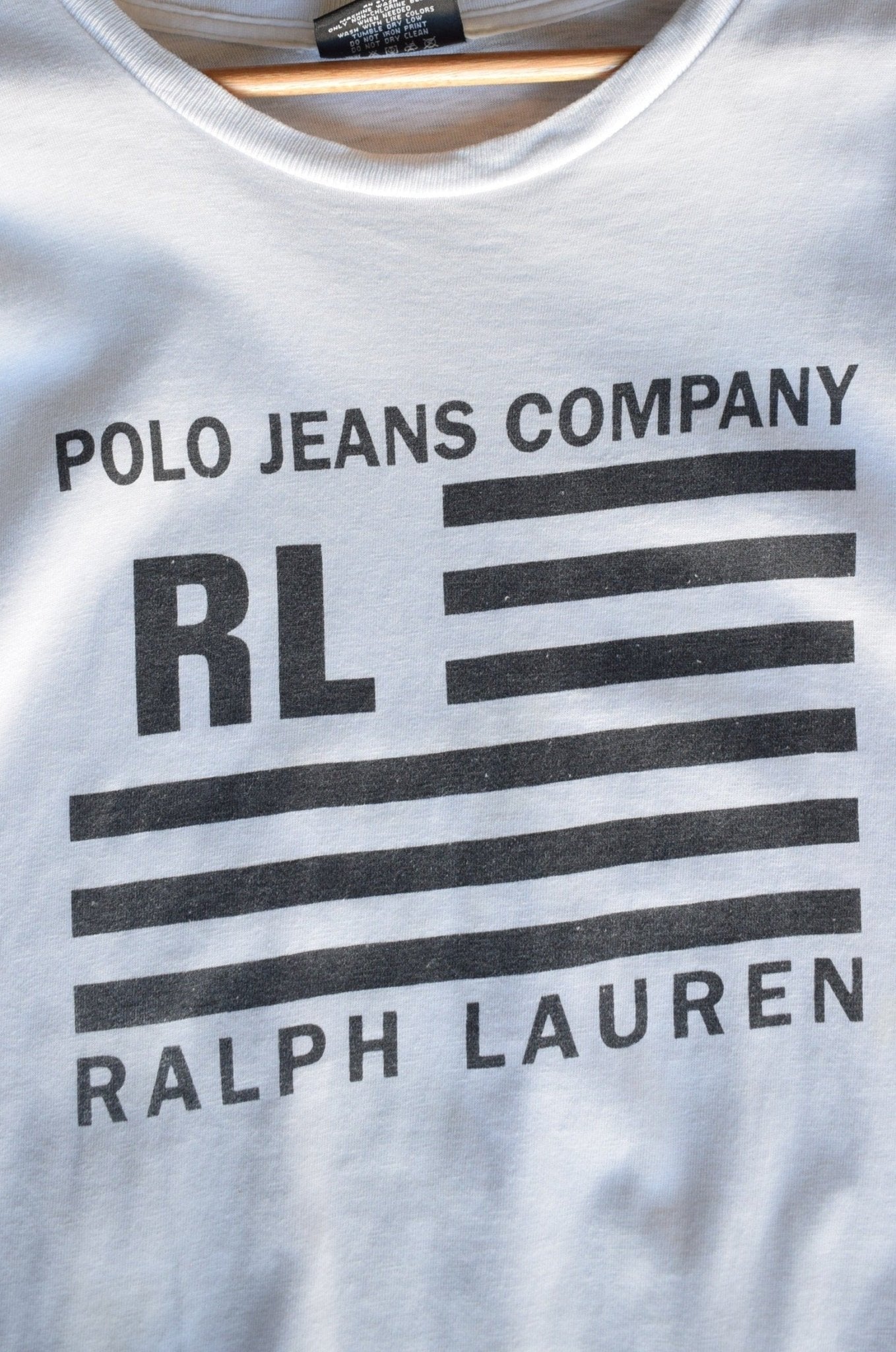 Vintage Polo Ralph Lauren Flag Tee (XL/XXL) - Retrospective Store