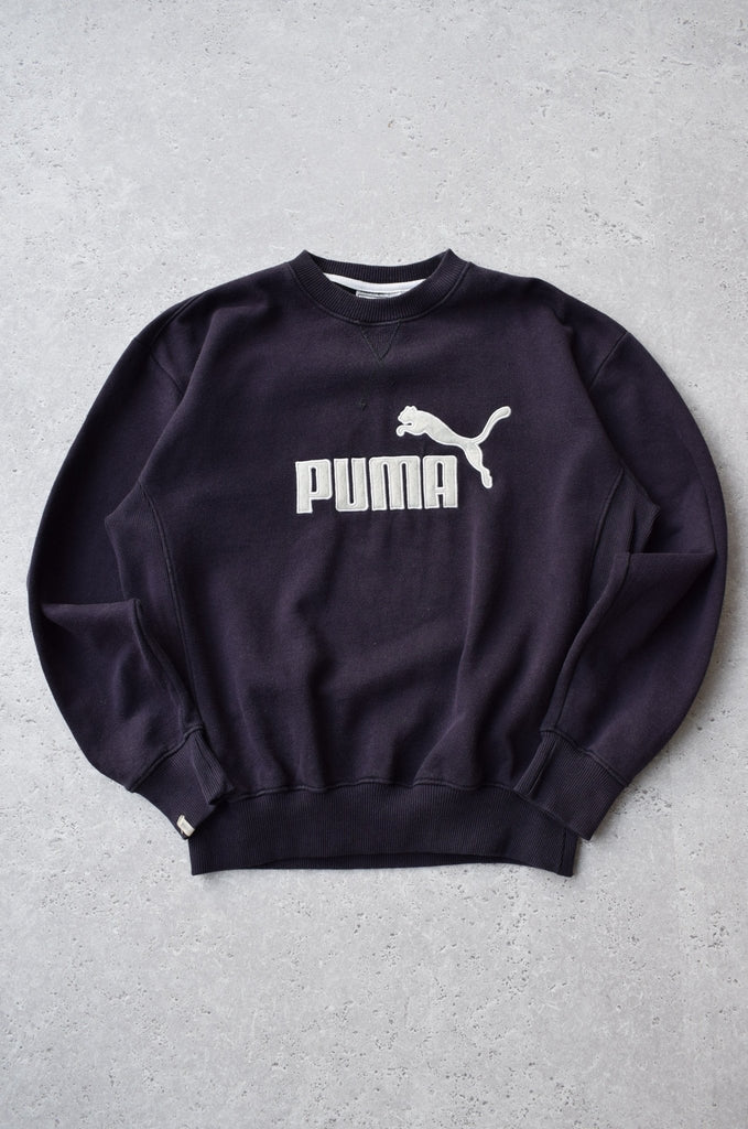 Vintage Puma Spellout Embroidered Sweater (S/M) - Retrospective Store