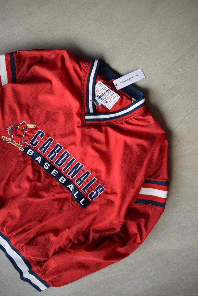 Vintage Starter x MLB St. Louis Cardinals Pullover Jacket (M) - Retrospective Store