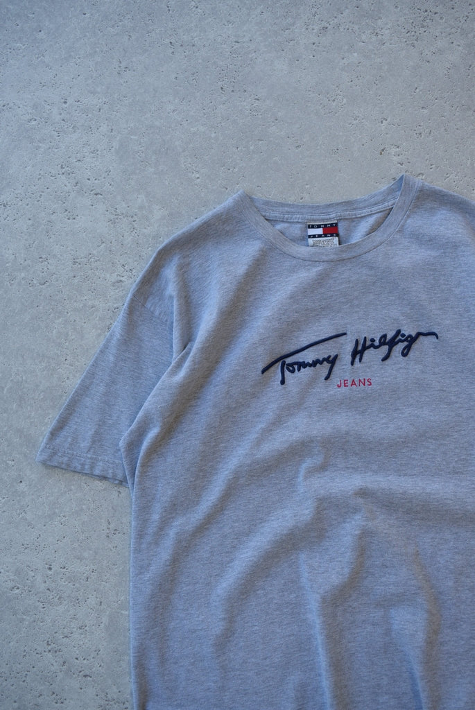 Vintage Tommy Hilfiger Jeans Embroidered Tee (XL) - Retrospective Store