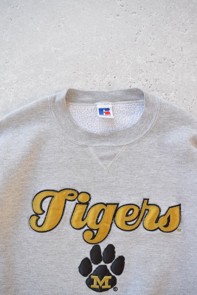 Vintage University of Missouri Tigers Embroidered Sweater (L) - Retrospective Store