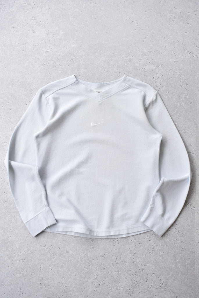 *Womens* Vintage Nike Centre Swoosh Embroidered Pullover (L) - Retrospective Store